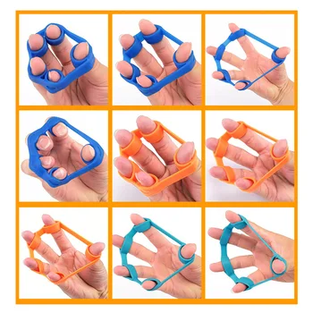 

Silicone Round Music Players Wrist Strength Hand Grip Finger Trainer Fitness Tool Stretcher Power Muscle Builder Random Color