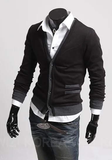 Zogaa 2019 New Men Cardigan Sweaters Fashion Wool Sweatercoat Knitwear Male V Neck Collar Outerwear Brand 5