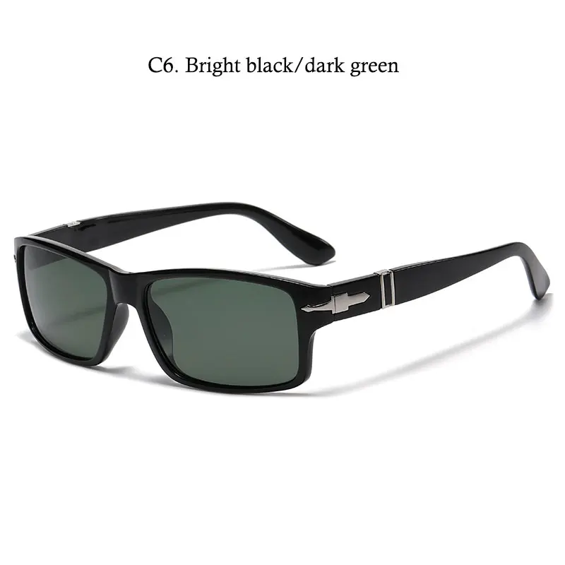 NEW Classic Vintage Fashion James Bond 007 Square Style Polarized Sunglasses Men Driving Brand Design Sun Glasses Oculos De Sol black sunglasses women Sunglasses