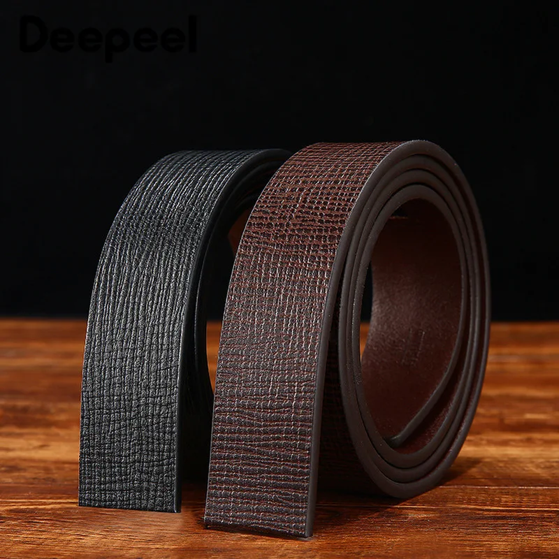 Deepeel, 1 шт., 130x110-см, модный мужской деловой ремень с автоматической пряжкой, второй слой, Воловья кожа, без пряжки, кожаный ремень YB238