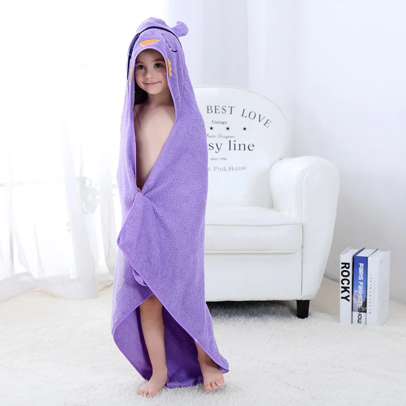 purple OkayMom банное полотенце с капюшоном и милым рисунком для новорожденных мальчиков и девочек; детское полотенце для малышей; белое ночное белье; шарфы; новое одеяло - Цвет: purple