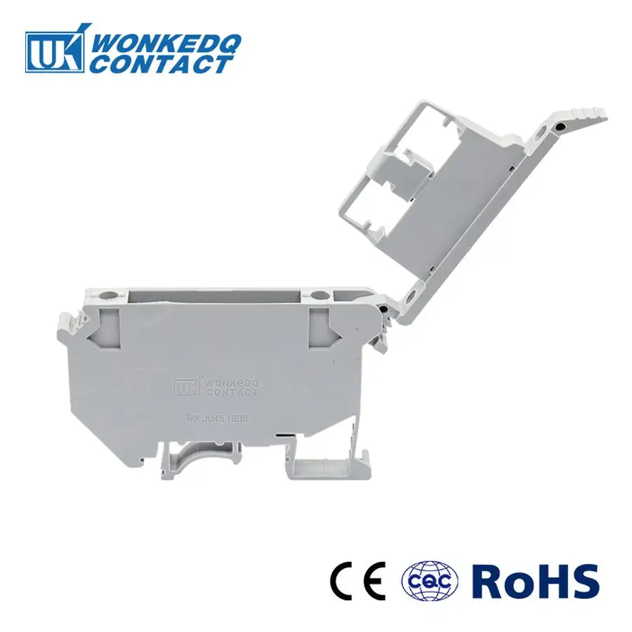 

DIN Rail Fuse Terminal Blocks Gray UK5-HESI Connector Screw Type 10Pcs UK5 HESI screw terminal block