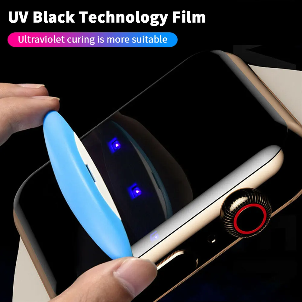 

6D UV Liquid Tempered Glass For Apple Watch 38mm 42mm 40mm 44mm Screen Protector Full Glue Tempered Glass Film For iWatch 4 3 2