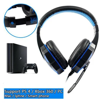 

Headphone for PS4 Xbox One Nintend Switch iPad PC With Microphone 3.5mm Gaming Stereo headset Wired Noise Isolation Auriculares