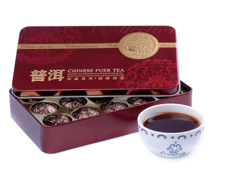 15 шт Китай pu er чай Мини Юньнань спелое или сырье для чая пуэр Подарочная коробка pu erh pu er чай вкус или с клейким рисовым вкусом
