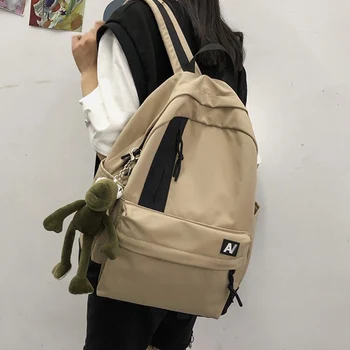 

New 2020 Women's Casual Big Capacity Waterproof Nylon Backpack Unisex Men Boy School Bags Backpacks Travel Shoulder Bag Female