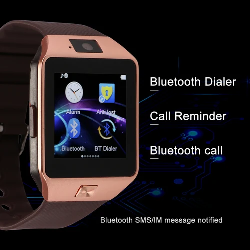  Mens Sports Smartwatch DZ09 Android Phone Call Bluetooth Smart Watch Relogio 2G GSM SIM TF Card Cam - 4000166952741