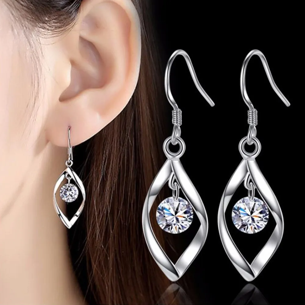Fashion Earrings Jewelry NEHZY Long-Tassel 925-Sterling-Silver Retro Cubic-Zirconia High-Quality