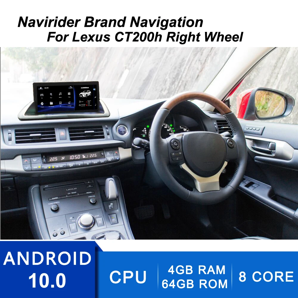 10 25 &quotAndroid 0 Автомобильная аудиопанель мультимедийная Автомагнитола для Lexus CT200h