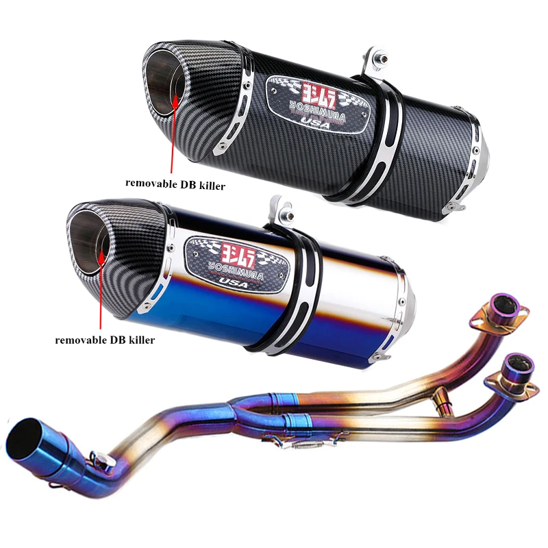 

Tmax T-max 530 500 Full Exhaust system Yoshimura R77 Exhaust muffler Pipe With db killer For Yamaha Tmax530 Tmax500 2008 to 2016