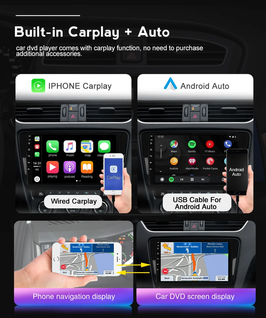 New product! DSP android 10.0 car dvd gps navigation multimedia player for Fiat 500 2007-2016 with wifi bluetooth carplay DAB+