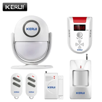 

Welcome Alarm Chime Wireless Security Protection KERUI P6 120DB Infrared Sensor Door Sensor Door Bell Alarm Home Security Alarm