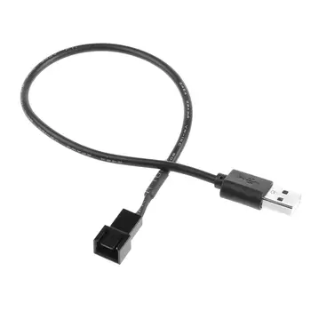 

USB 2.0 A Male To 3-Pin Male Connector Adapter Cable For 5V Computer PC Fan
