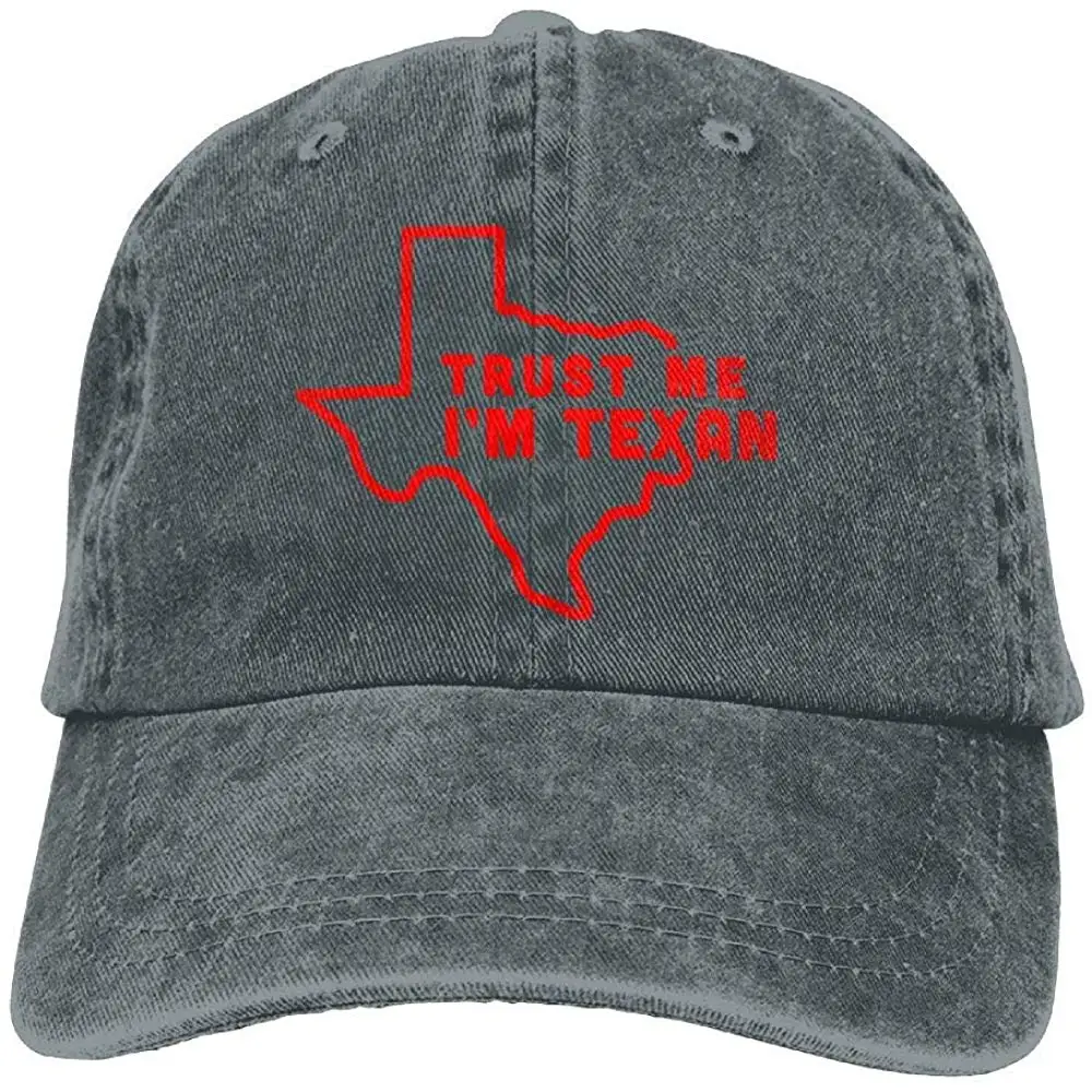 Trust Me I'm Texan, унисекс, джинсовая бейсболка, регулируемая бейсболка