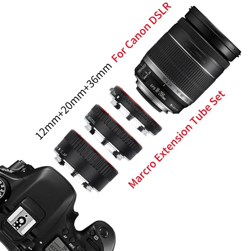 Новый подходит для Canon Бесконтактное кольцо с автоматической фокусировкой подходит для объектива Canon EF и EF-S адаптер объектива