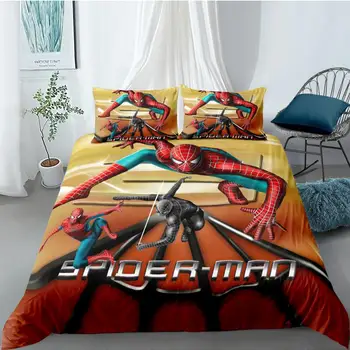 

Hero Spiderm Bedding Set Bedroom Decor Boys Gift Hypoallergenic Microfiber Quilt Cover 1PC Duvet Cover with Pillowcase Dropship