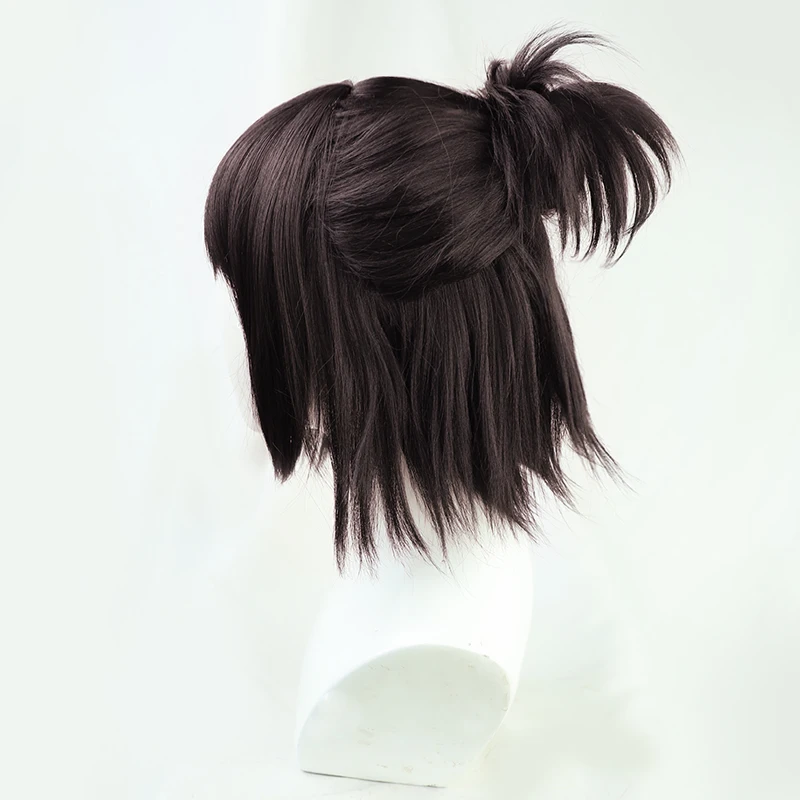 sexy anime cosplay Anime Attack on Titan Final Season Hange Zoë Cosplay Wig Dark Brown Short Synthetic Hair Halloween Carnival Party + Free Wig Cap anime cosplay