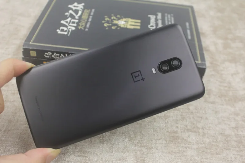 Для Oneplus 6T A6010 задняя крышка корпуса стеклянная батарея чехол с логотипом Замена объективов камеры VOG-L04 - Цвет: Matte Black
