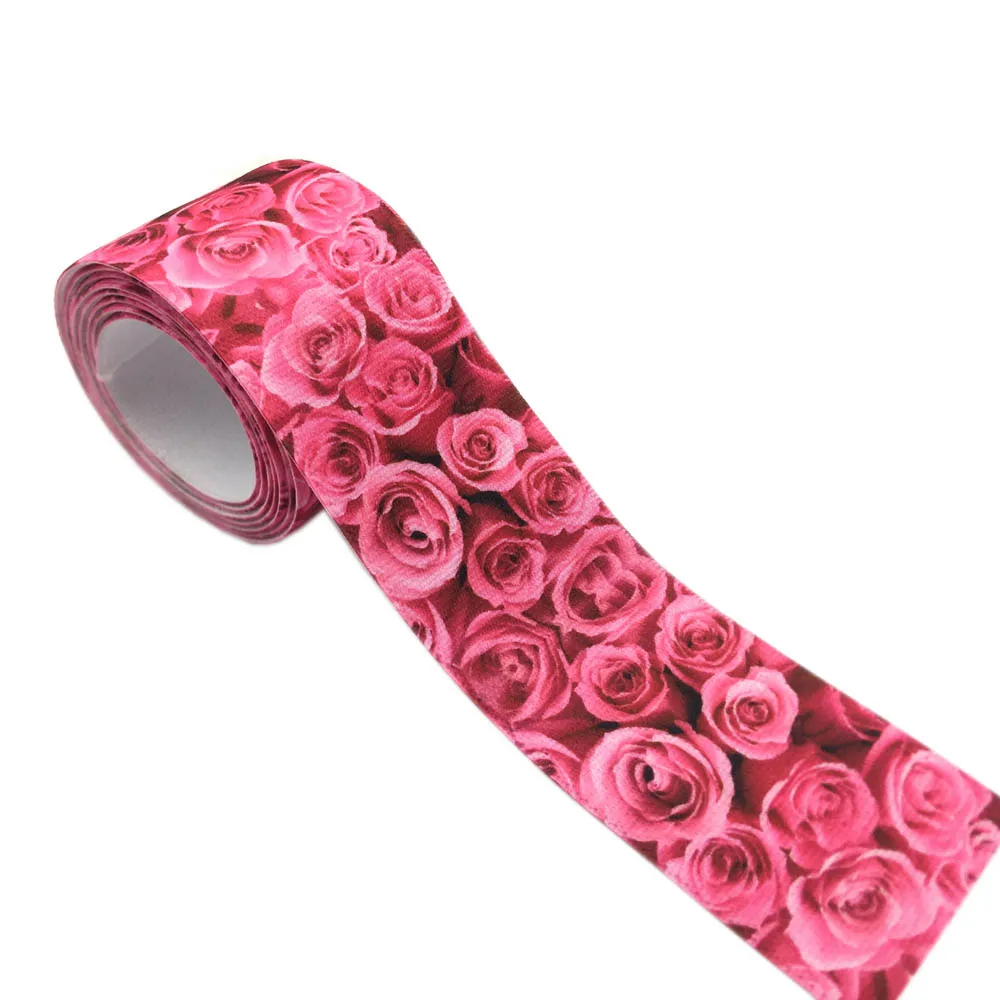 25mm 38mm 2/5/10 메터/몫 데이지 꽃 인쇄 의류 허리 탄성 웨빙 DIY 의류 밴드 가방 스트랩 바느질 액세서리