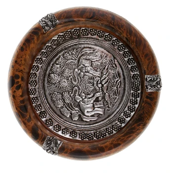 

Wood Ashtray Handmade Crafts Cigarette Cigar Tobacco Smoking Ash Tray Case