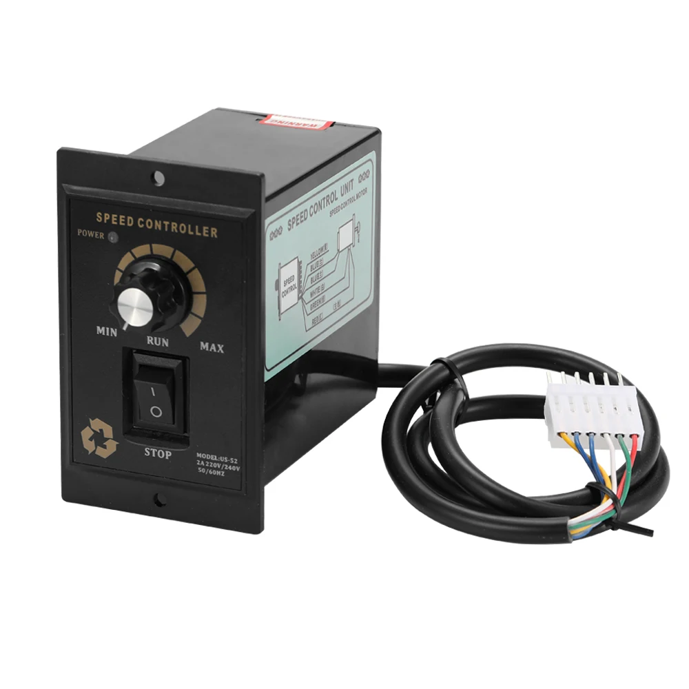 

400W AC 220V Motor Speed Regulator Speed Controller Forward Backward Small Motor Speed Controller 50 60Hz For Packaging Printing