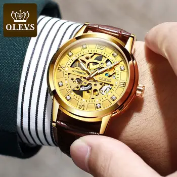 

2020 Tend Hollow Out Mechanical Watches Men Liminous Stainless Steel Skeleton Mens Watch Automatic Wristwatch Man Relogios