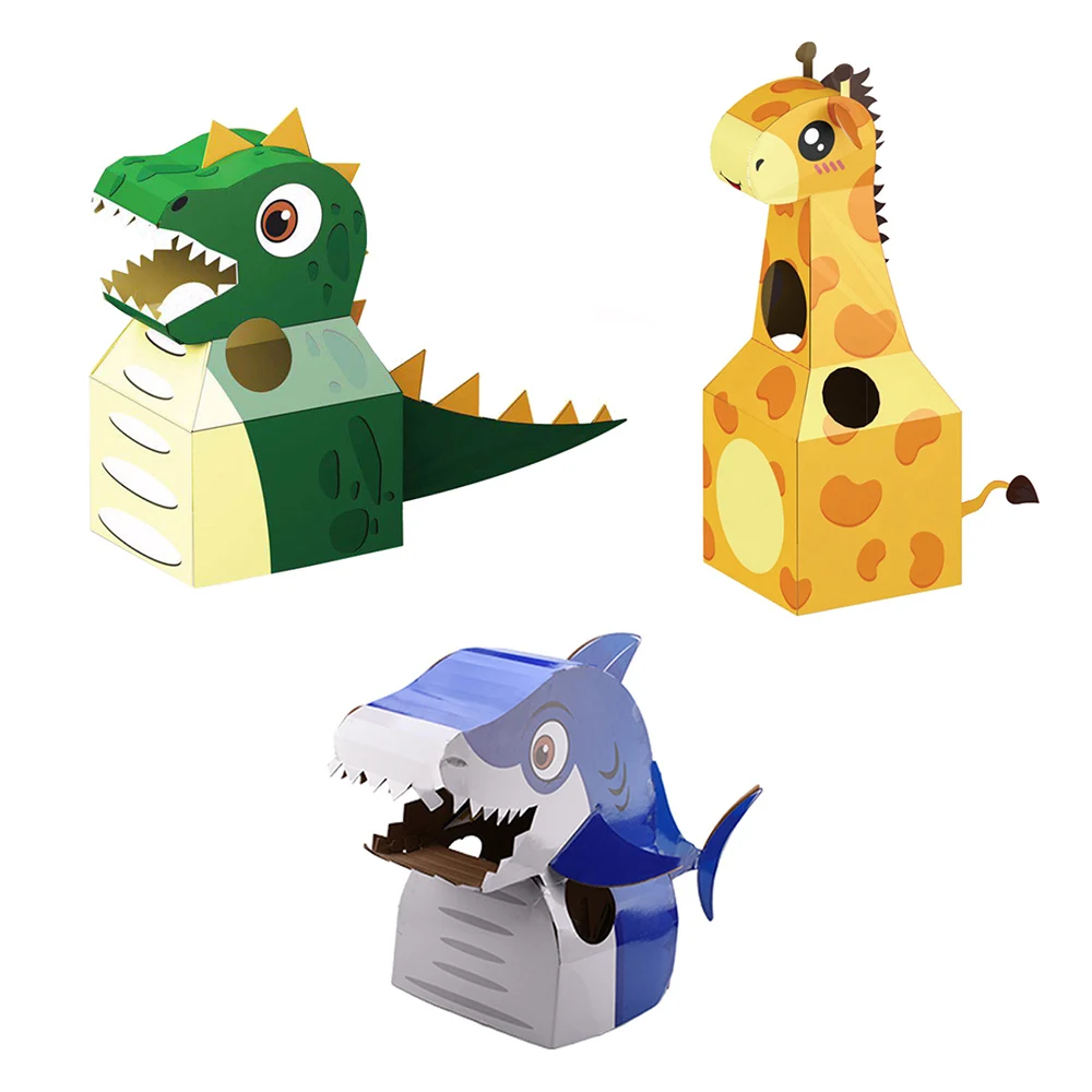 

Kids Animals Paper Model Toys Educational Handmade DIY Manual Creative Toy Party Show Props Decorate Image Gift For Children