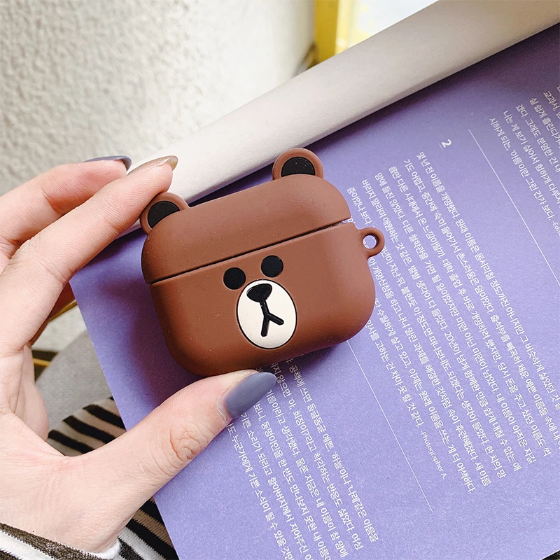 VOZRO мультфильм беспроводной Bluetooth наушники чехол для Apple AirPods Pro Высокое качество силиконовый чехол s для Airpods 1 2 3 Tective Cover - Цвет: For AirPods Pro 3