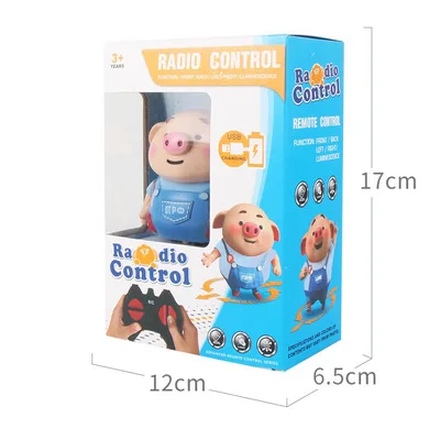 Remote control Следуйте любой нарисованной линии Binory Magic Pig робот ручка Индуктивная Свинья с легкой музыкой умное Образование игрушка дропшиппинг - Цвет: Remote control
