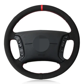 

Car Steering Wheel Cover Hand-stitched DIY Black Suede For BMW E36 1995-1997 E46 1998-2004 X3 E83 X5 E53 E38 1994-2001 E31 1996