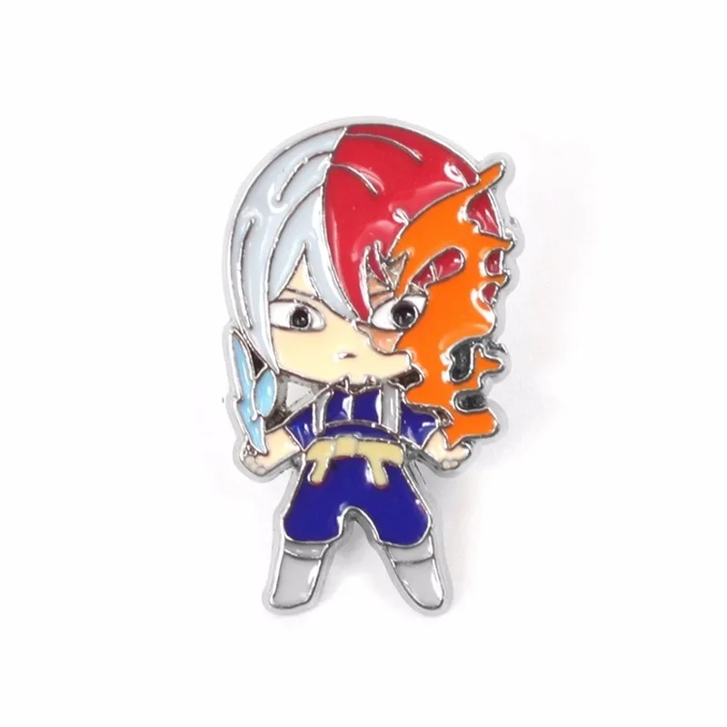 Брошь с надписью «My Hero Academy» Midoriya Izuku Todoroki Shoto Bakugou Katsuki Kirishima Eijiro Kaminari Denki Asui Tsuyu металлические броши