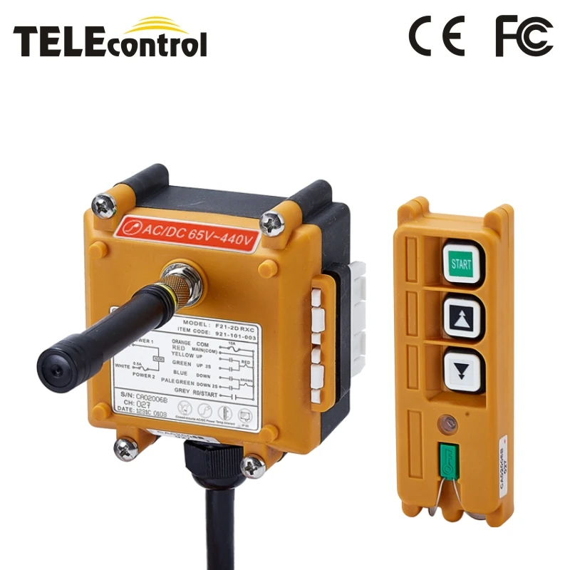 TELEcontrol Industrial Remote Controller F21-2D Switch Hoist Crane Control Lift UTING 220V 380V 110V 12V 24V 36V | Обустройство дома