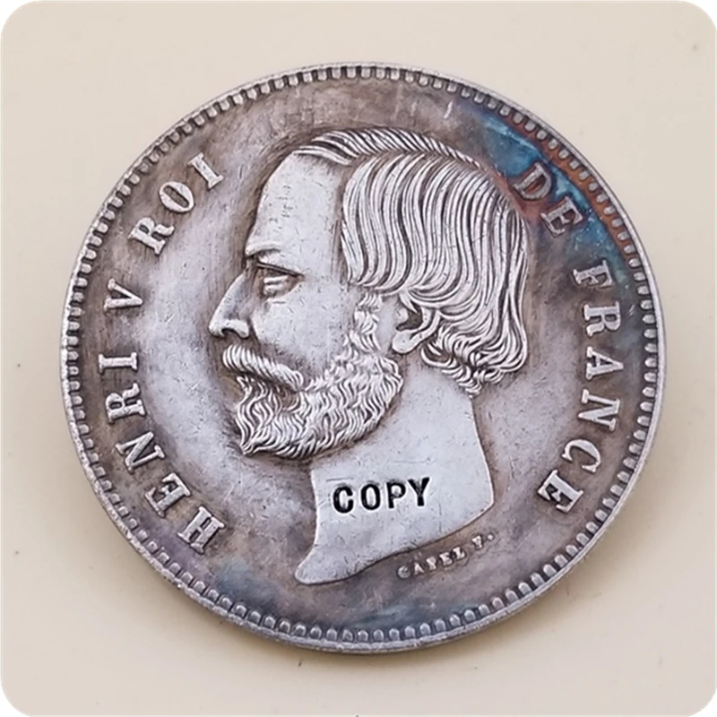 1871 Франция 5 франков, копия монеты