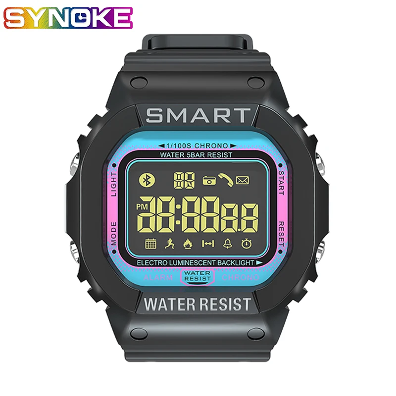 

Men's Smart Watch Remote Camera Social Reminder Smart Bracelet Caller Display Step Waterproof Outdoor Sports Fitness Watch