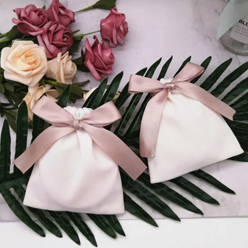 벨벳 선물 가방 쥬얼리 포장 드로스트링 파우치, 메이크업 립스틱, 생일 웨딩 파티 가방, 포장 용품 자루, 맞춤형 20 개