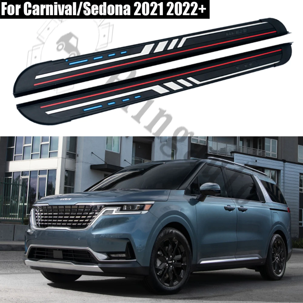 Saremas Aluminum Running Boards Side Steps For Kia Carnival Sedona 2020