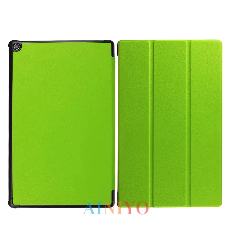 Чехол для Amazon New Fire HD10 чехол для планшета Funda для Fire HD 10 чехол тонкий магнитный складной Стенд оболочка+ пленка стилус - Цвет: green-MBZ