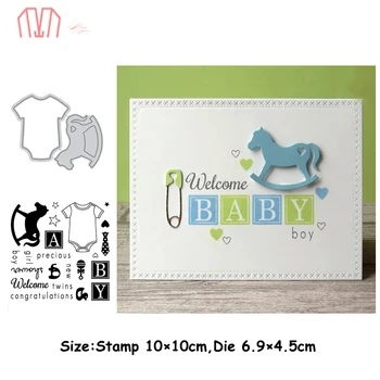 

Mai Baby Cloth Trojan Horse Metal Cutting Dies Stencils Stamp for DIY Scrapbooking photo album Decorative Embossing Paper Cards