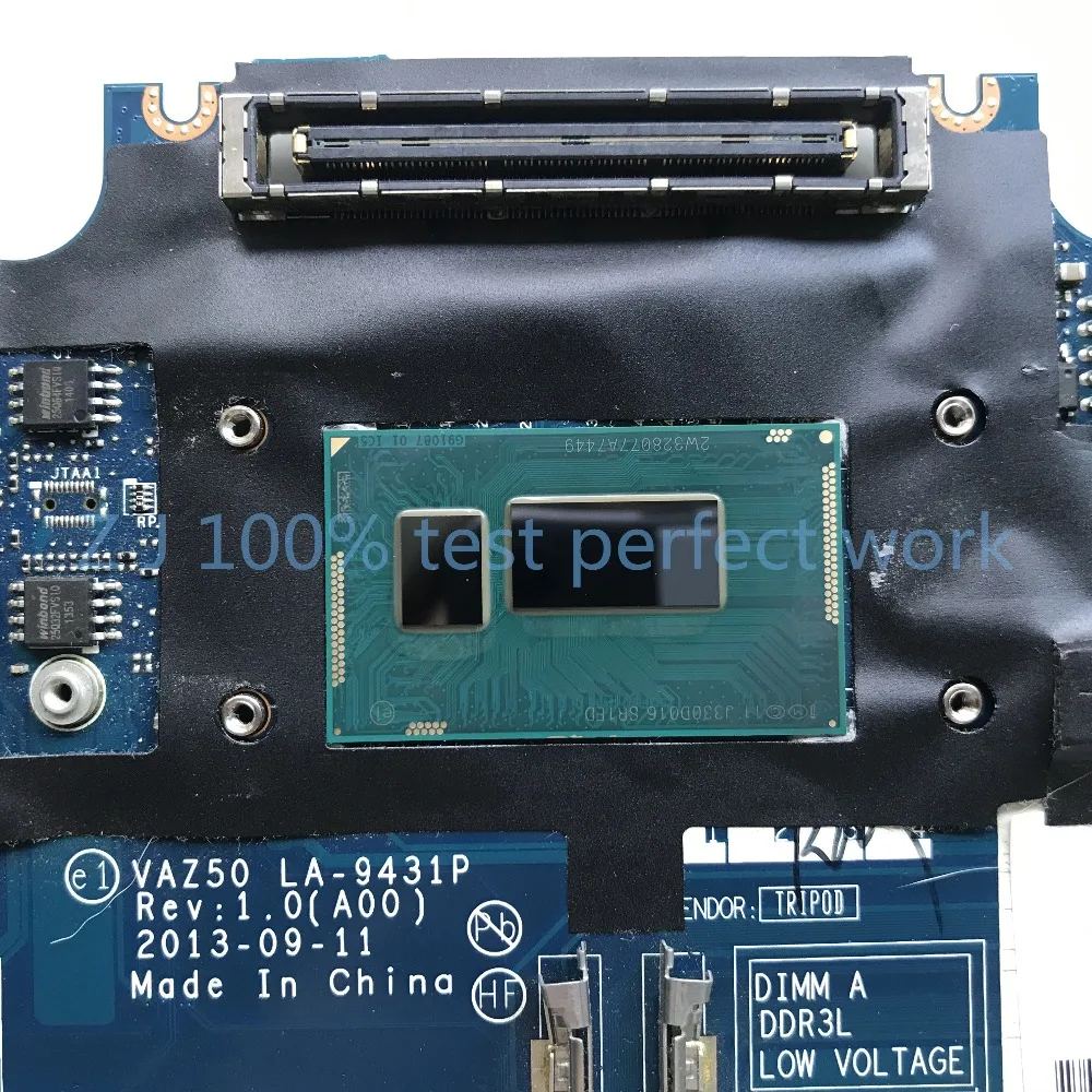 Для Dell E7240 материнская плата для ноутбука VAZ50 LA-9431P CN-07RPNV 07RPNV 7RPNV с SR1E0 i5-4300U DDR3L MB протестированная Быстрая