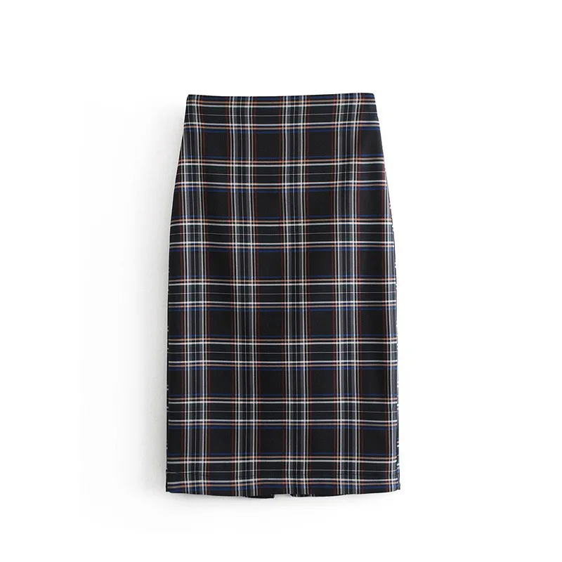 

Overplus of Goods Exported to Europe And US 2018 Autumn New Style Women's High-waisted Pattern Medium-length Dress Skirt Short S