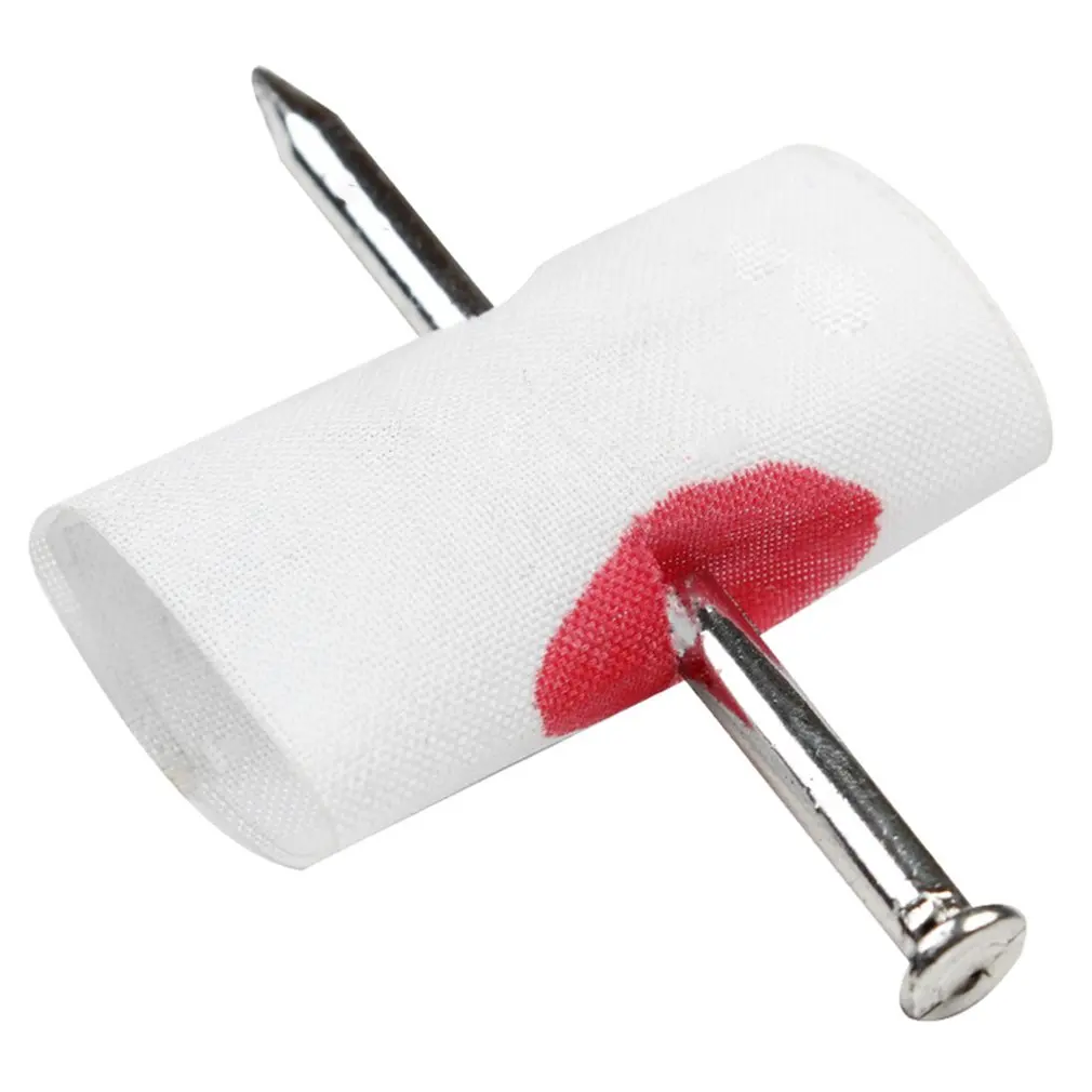 

OCDAY Nail Through Finger Tricky Toy Finger Pegged By Nail Bloody Scared Trick-playing Toy For Halloween's Day Cosplay Party Hot