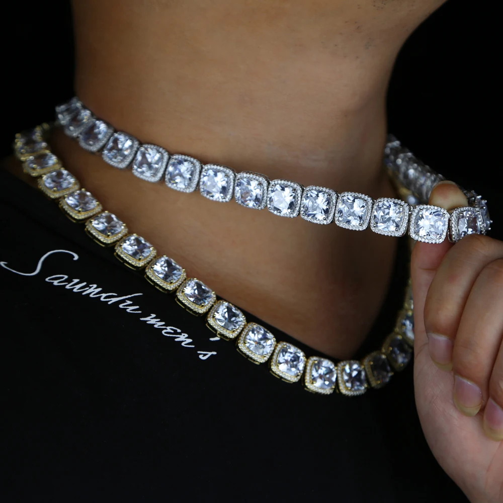Tennis Chain Necklace Bling 5a Cz 