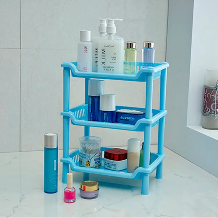 

Square Bathroom Rack Plastic Bathroom Storage Rack Toilet Three Layer Shelf Kitchen Storage Shelf