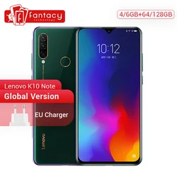 Глобальная версия Lenovo K10 Примечание (Z6 Lite) Snapdragon 710 Octa, четыре ядра, смартфон с функцией отпечатков пальцев (6,3 дюймов Тройная камера Android 9,0 Quick ...