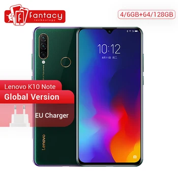 Перейти на Алиэкспресс и купить Смартфон Lenovo K10 Note (Z6 Lite), Восьмиядерный процессор Snapdragon 710, экран 6,3 дюйма, тройная камера Android 9,0, быстрая зарядка