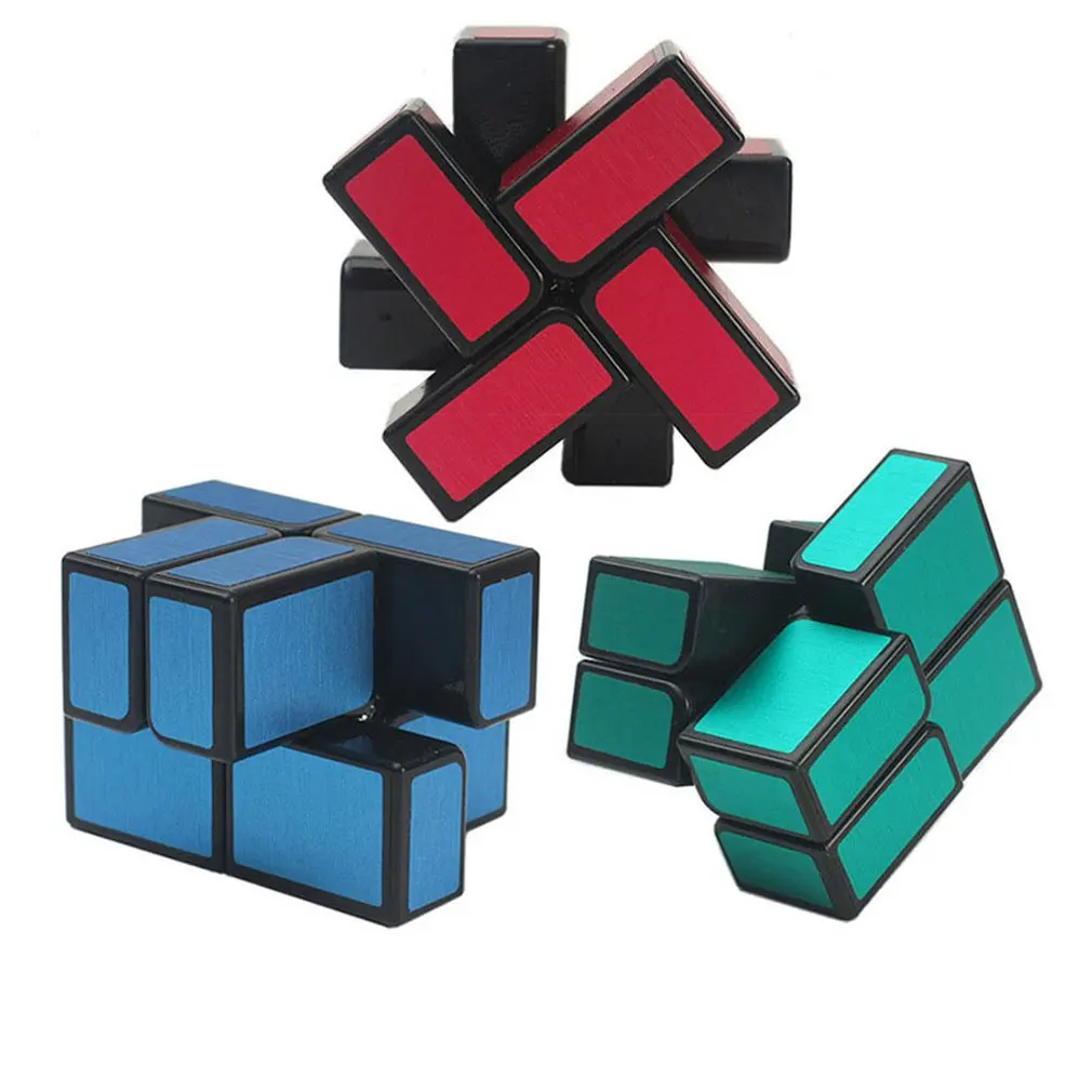 2x2 куб зеркало 2x2x2 волшебный куб 2 слоя скоростной куб с магнитной планкой Прямая поставка профессиональная головоломка игрушка для детей подарок