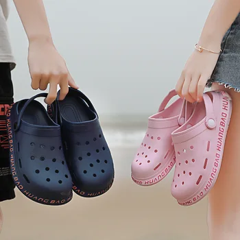 

2020 Dongdong shoes men's fashion couple two wear sandals light and breathable large size outside personal beach slippers men
