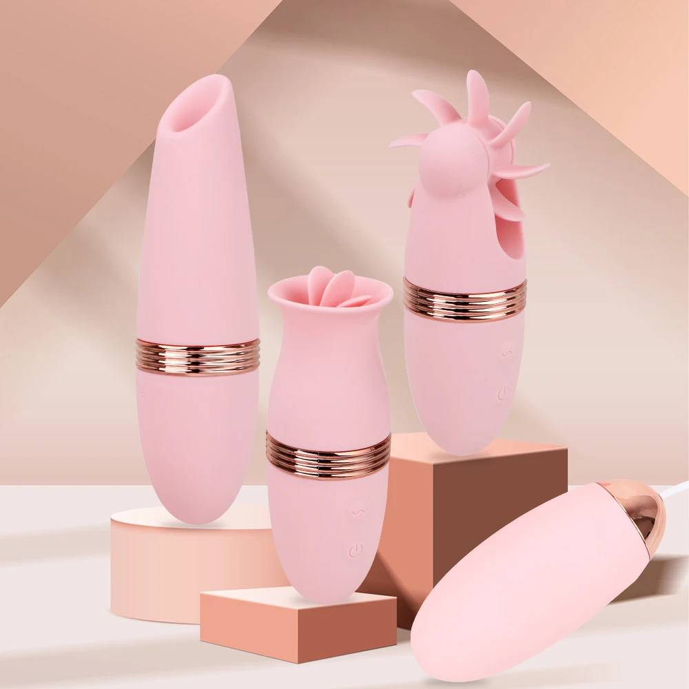 Kvinnlig klitorisstimulator med tung- och sugfunktion vibrator_voghion.com