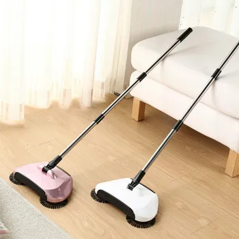

Hand Push Mop Sweeper Sets Long Handle Rotatable Broom Roller Design Magic Dustpan Home Vacuum Cleaner Cleaning Accessories