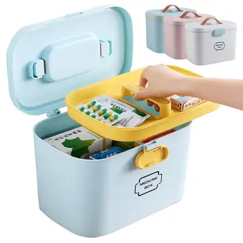 

Medicine Lock Boxes Bottle Organizer Medicine Combination Chest Medication Lock Box Locking Storage Container Bin Medicine Case